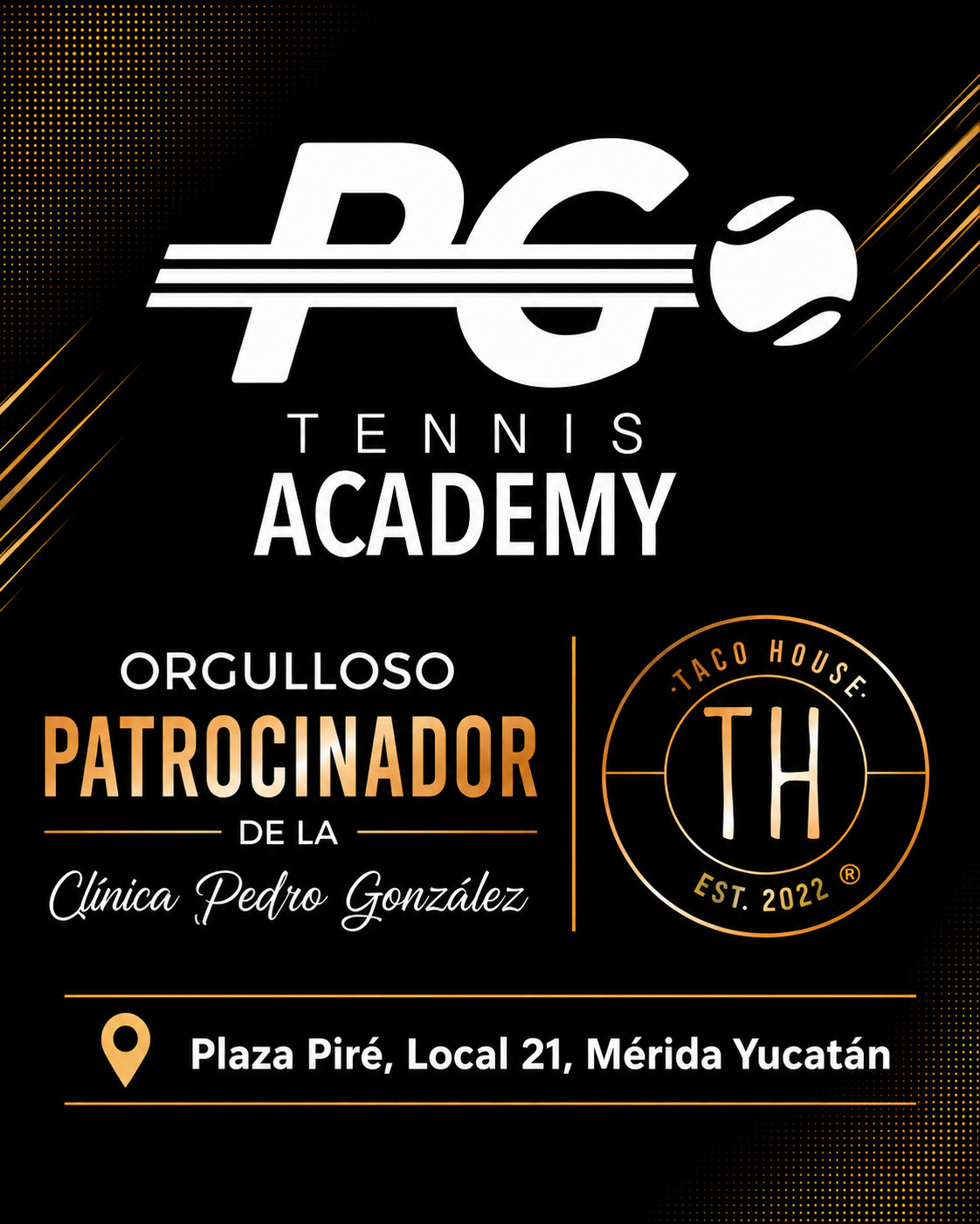 Taco House - Patrocinador oficial de la Clínica Pedro González